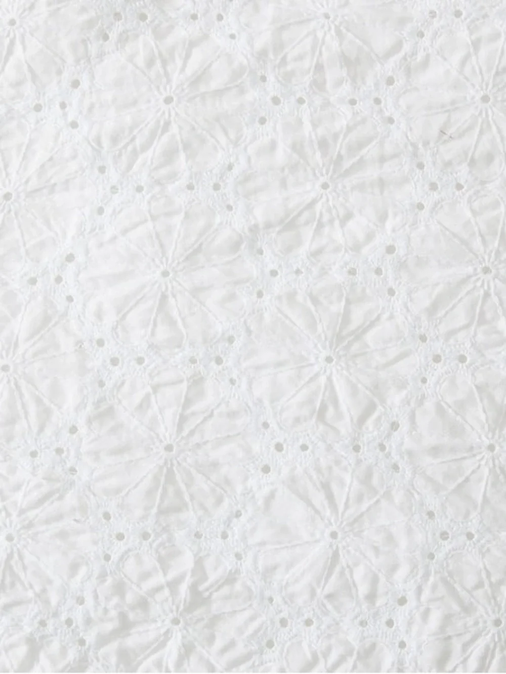 Laura Ashley Eyelet Ruffle White Microfiber Comforter Set - Twin XL - 2 Piece